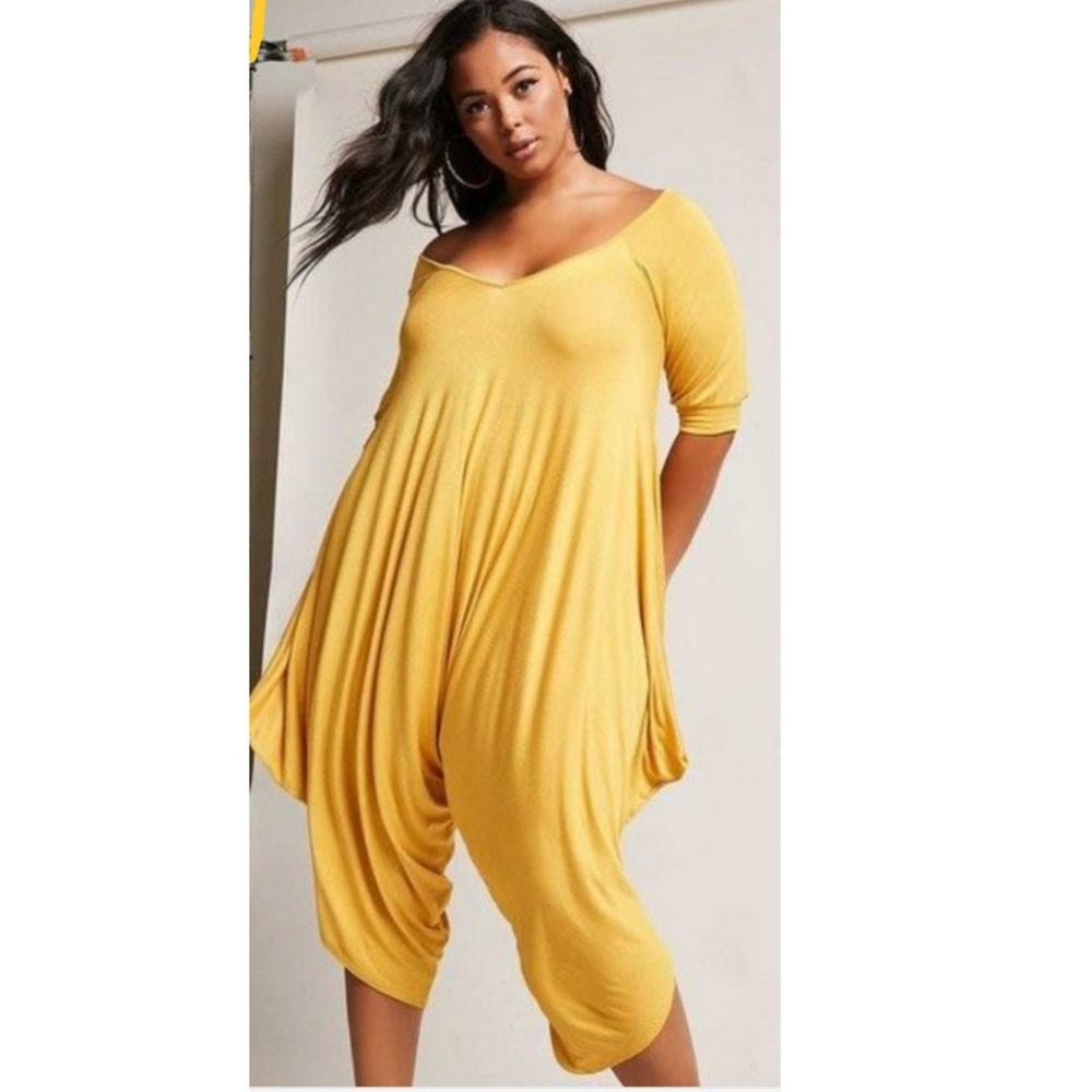 Drop Crotch Jumpsuit Harem Jumpsuit